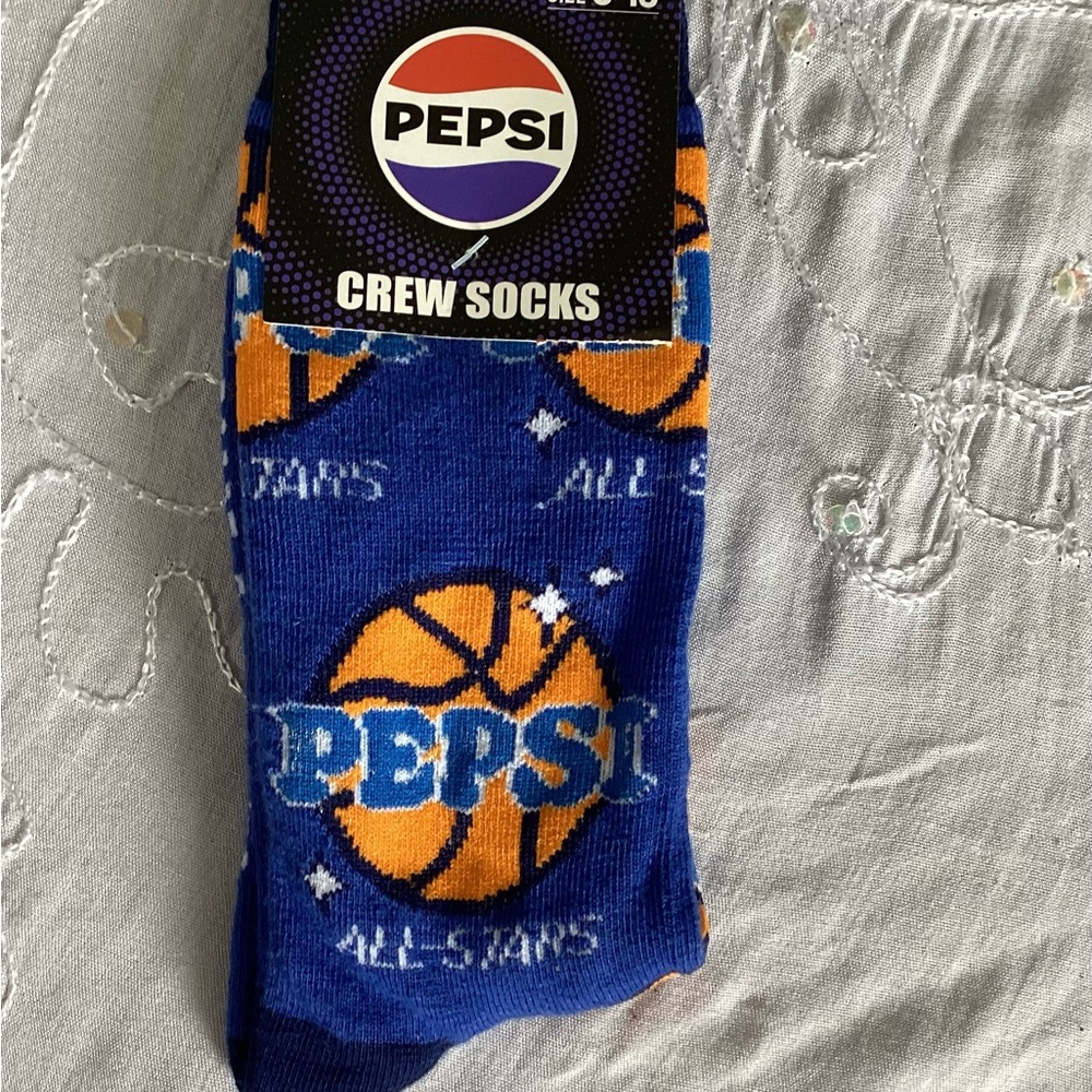 Pepsi All-Stars Crew Socks - Blue and Orange